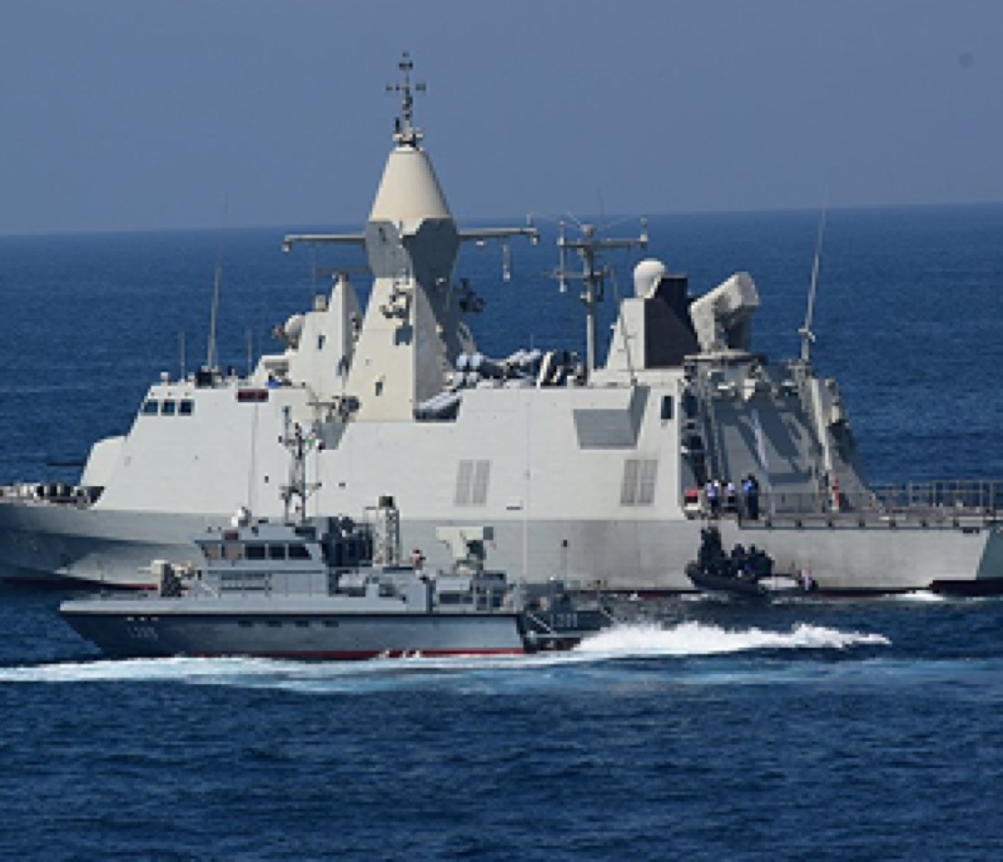 Naval vessel displayed at the IDEX and NAVDEX event
